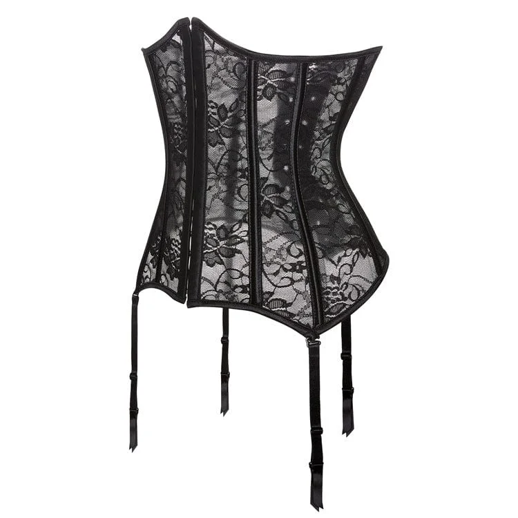 Women's Gothic Vintage Lace Underbust Corset