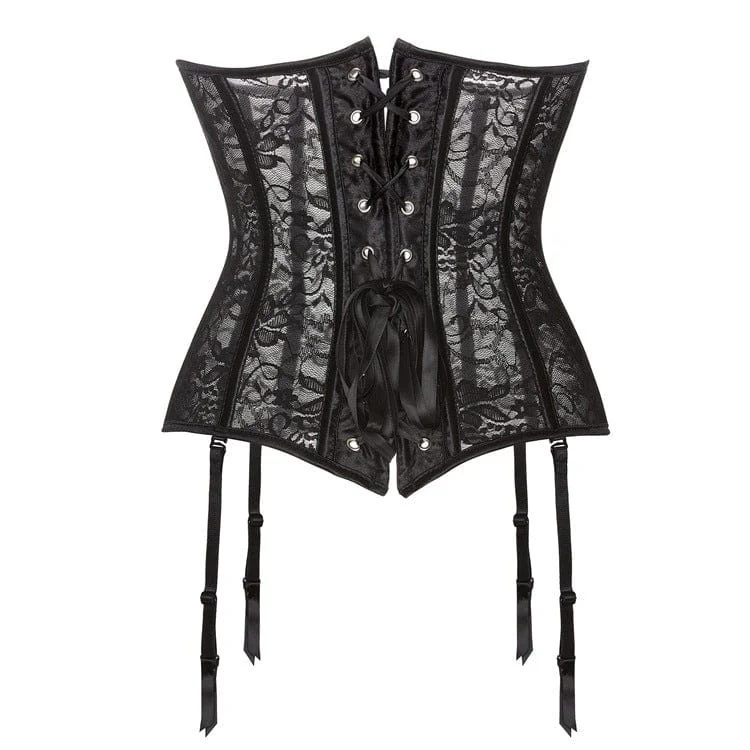 Women's Gothic Vintage Lace Underbust Corset