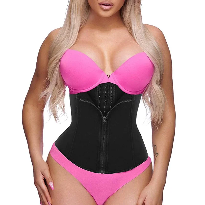 Women's Punk Front Zip Underbust Corsets