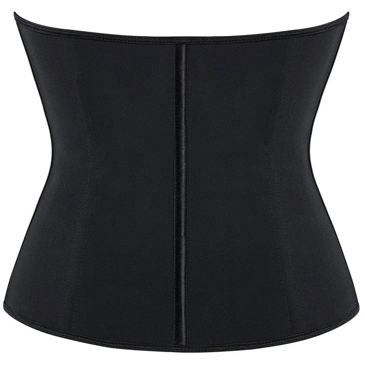 Women's Punk Solid Color Zipper Underbust Corset